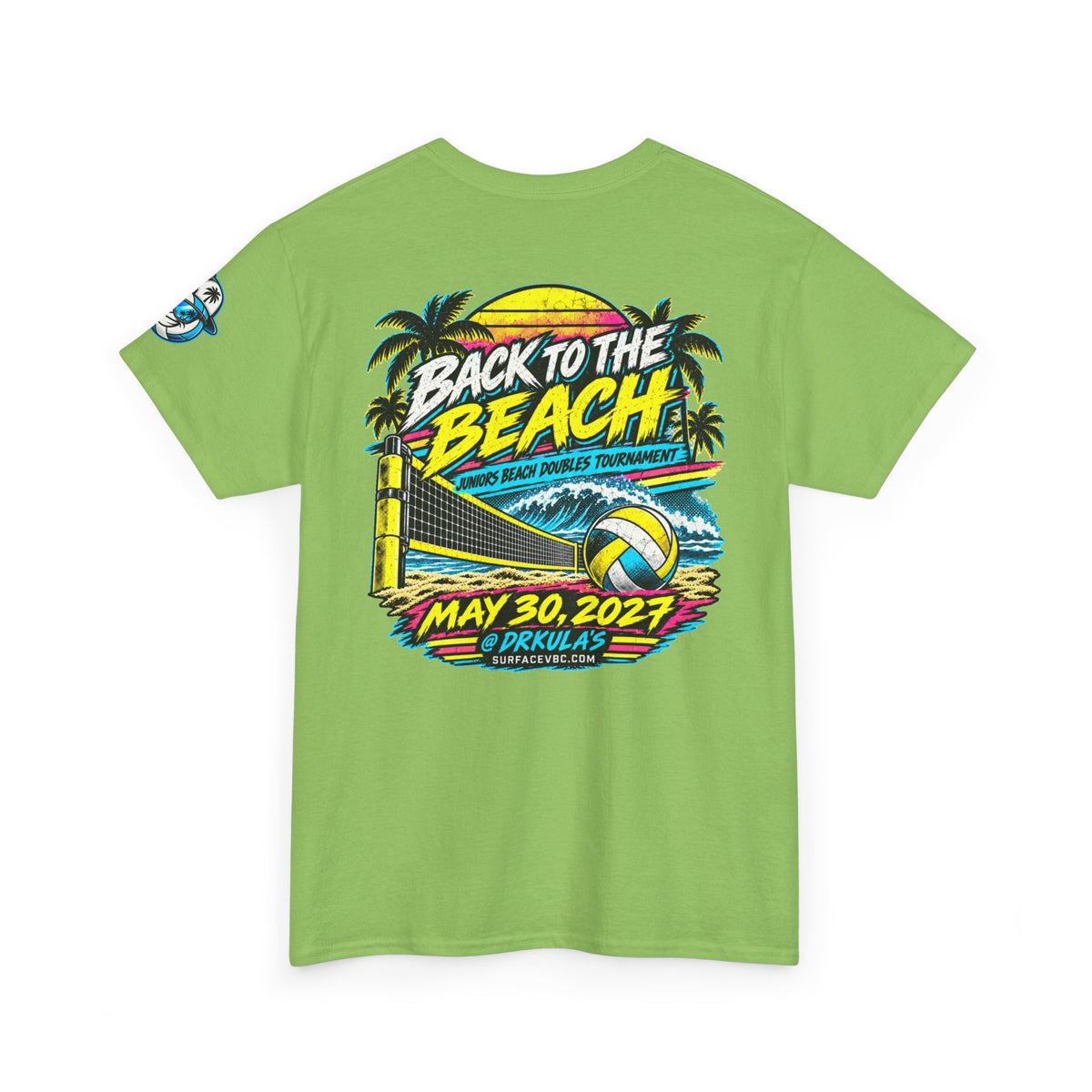 Back to the Beach — Retro Beach Volleyball Tournament Tee