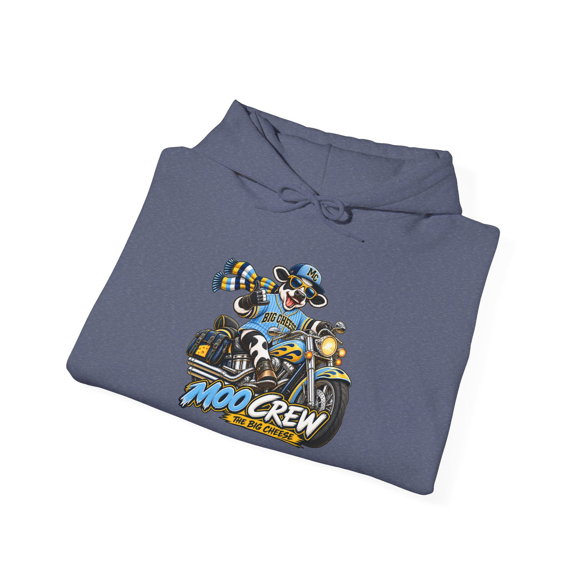 Moto Crew Motorcycle Graphic Hoodie”The Big Cheese”