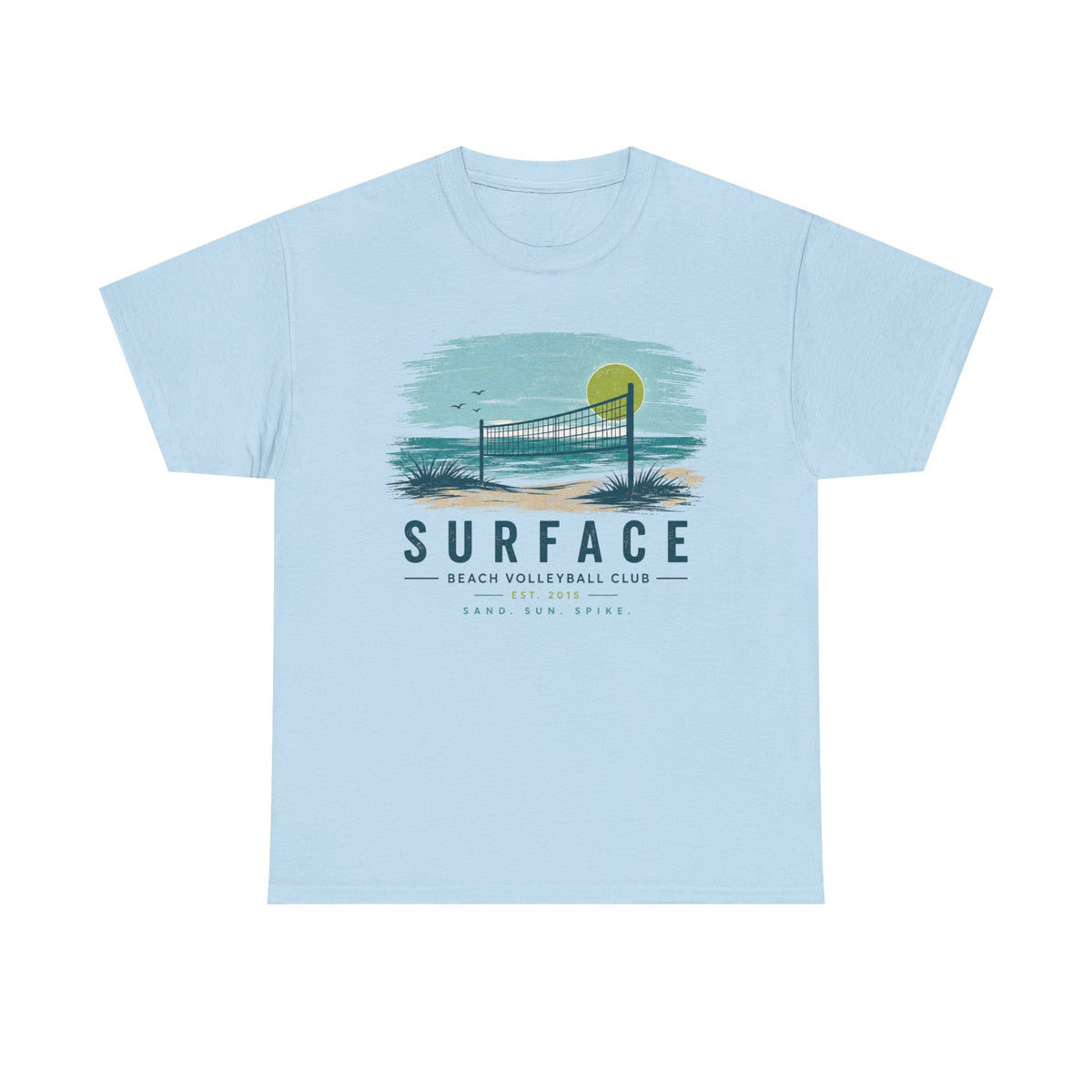Surface Beach Volleyball Club T-Shirt – Vintage Coastal Volleyball Tee