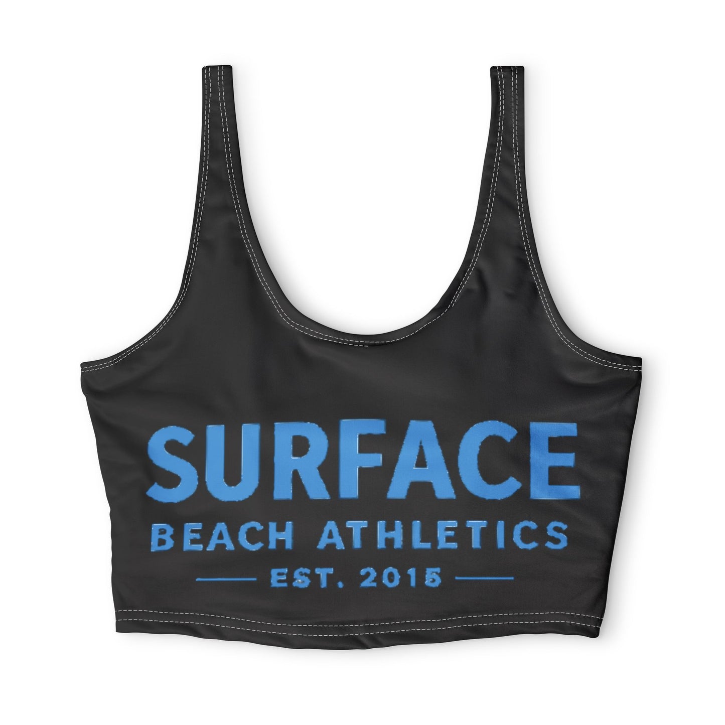 Surface Beach Athletics Sports Bra — Women's Surf-Inspired Active Crop (Est. 2015)