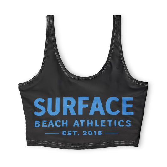 Surface Beach Athletics Sports Bra — Women's Surf-Inspired Active Crop (Est. 2015)