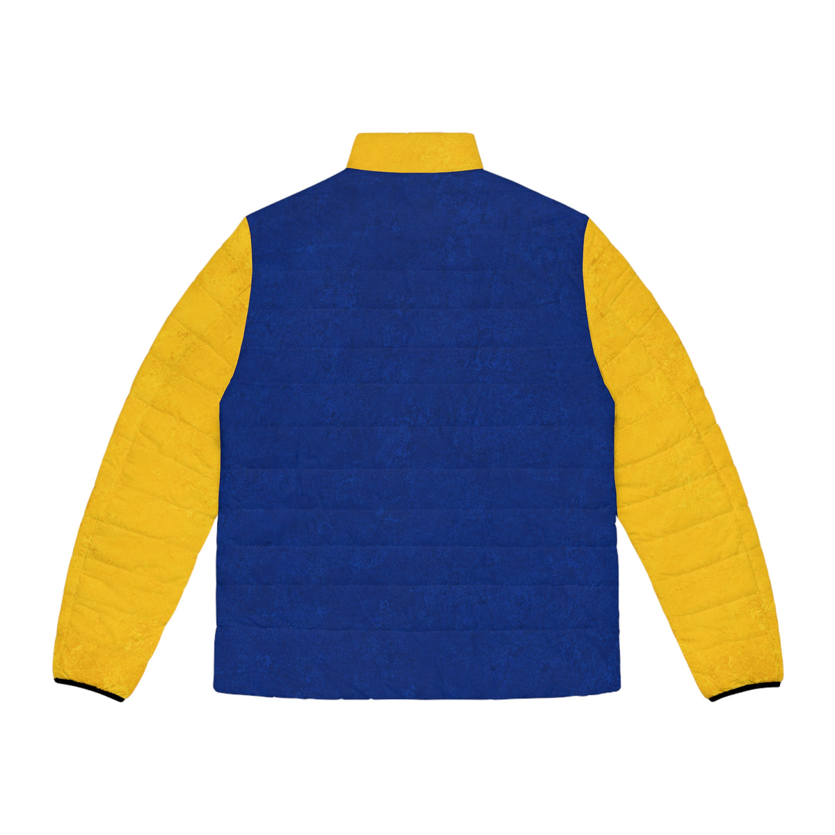 Moo Crew Call The Herd Puffer Men’s Abstract Blue Printed Puffer Jacket