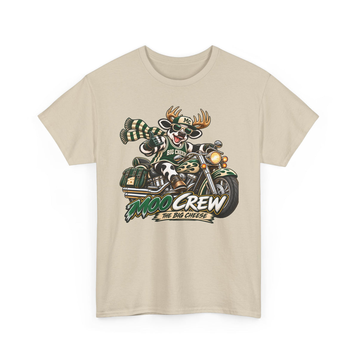 Moo Crew The Big Cheese Retro WI Teams Graphic Tee