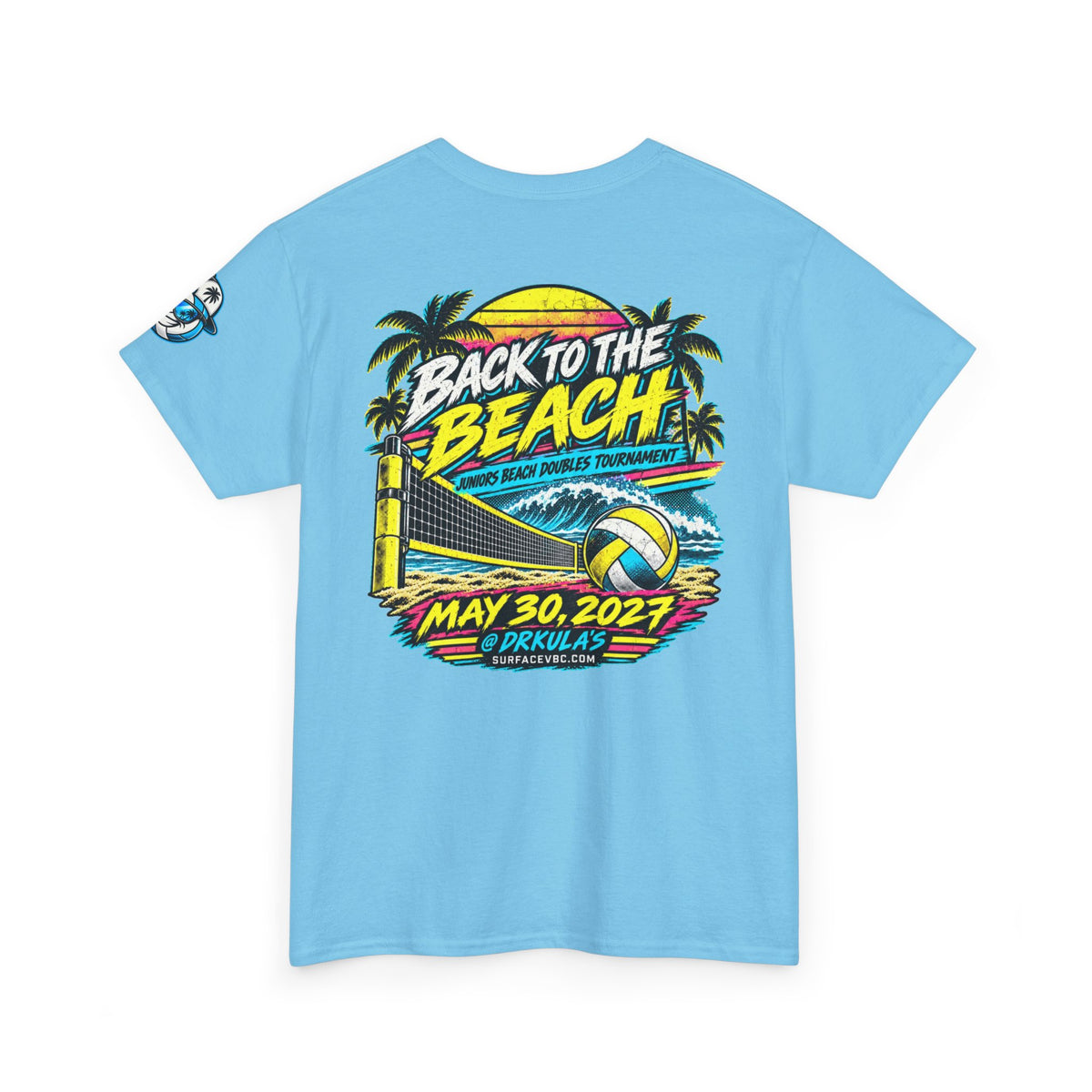 Back to the Beach — Retro Beach Volleyball Tournament Tee