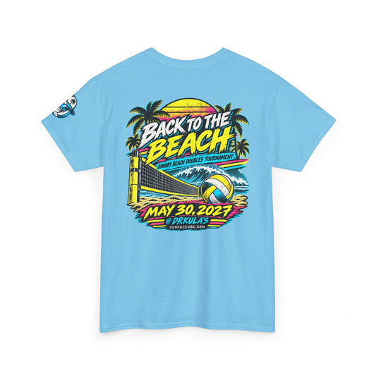 Back to the Beach — Retro Beach Volleyball Tournament Tee