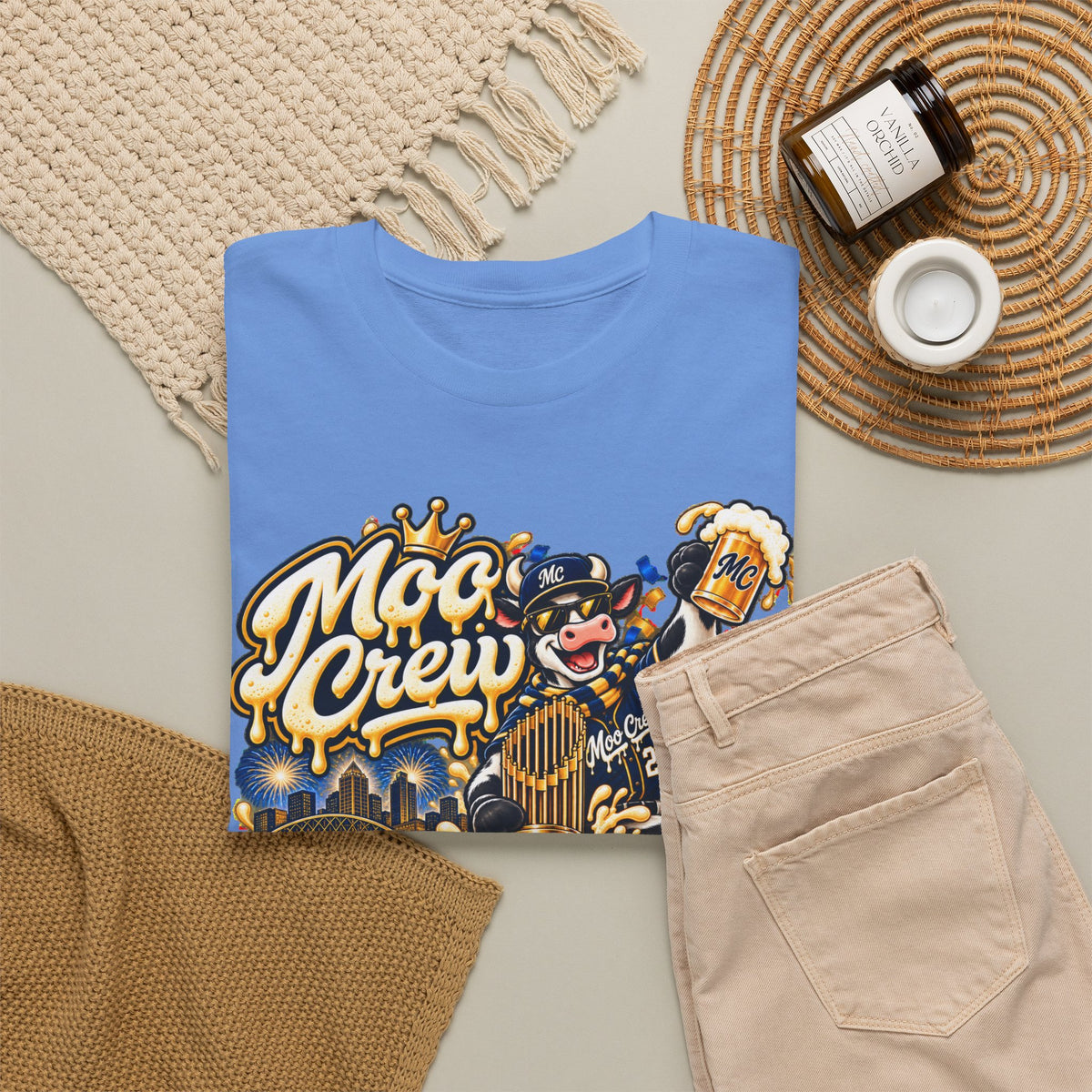 Moo Crew World Series Champions Baseball T-Shirt