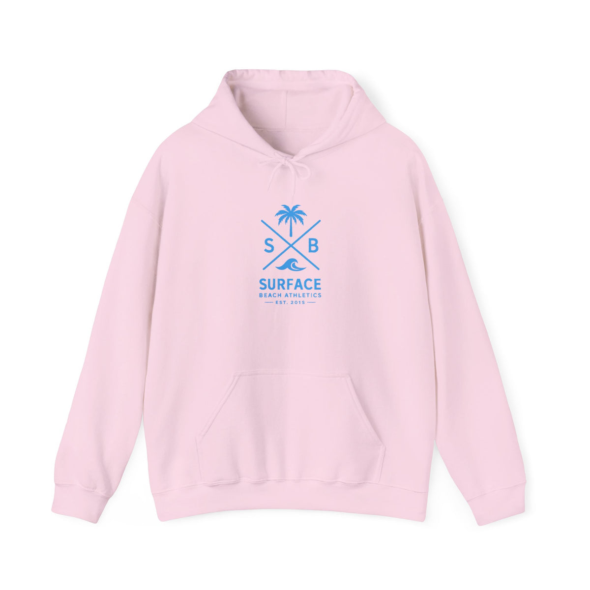 Surface Beach Athletics Hoodie — Palm Tree Surf Logo Pullover