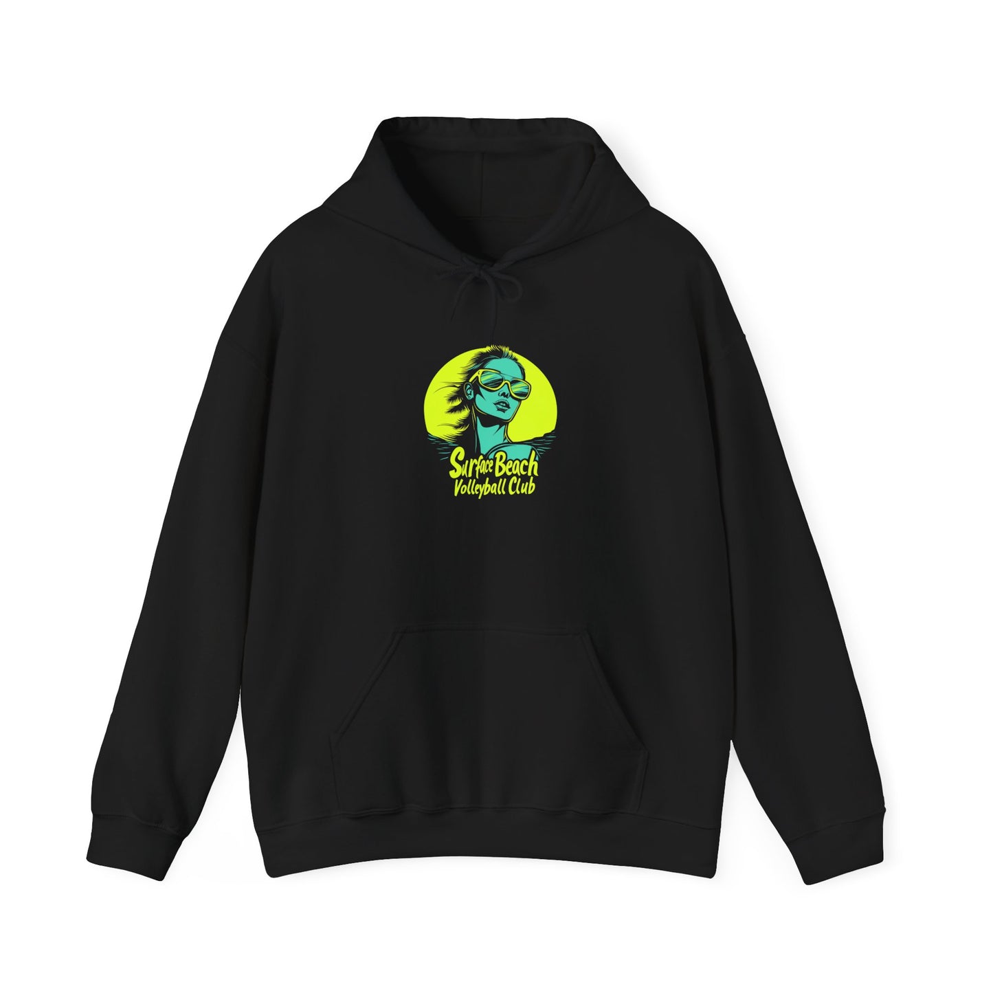 Model Logo Surface Beach Volleyball Unisex Heavy Blend™ Hooded Sweatshirt