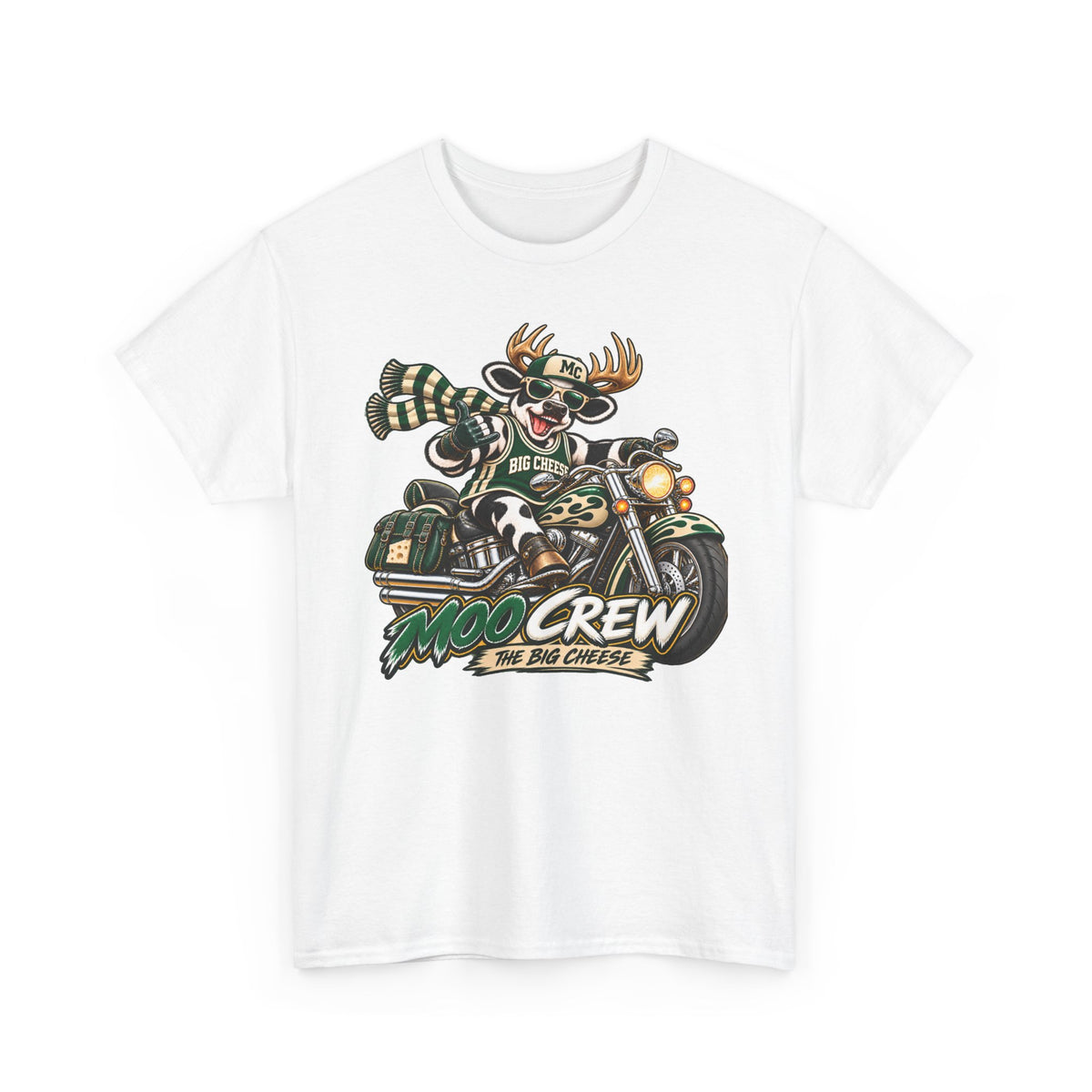 Moo Crew The Big Cheese Retro WI Teams Graphic Tee