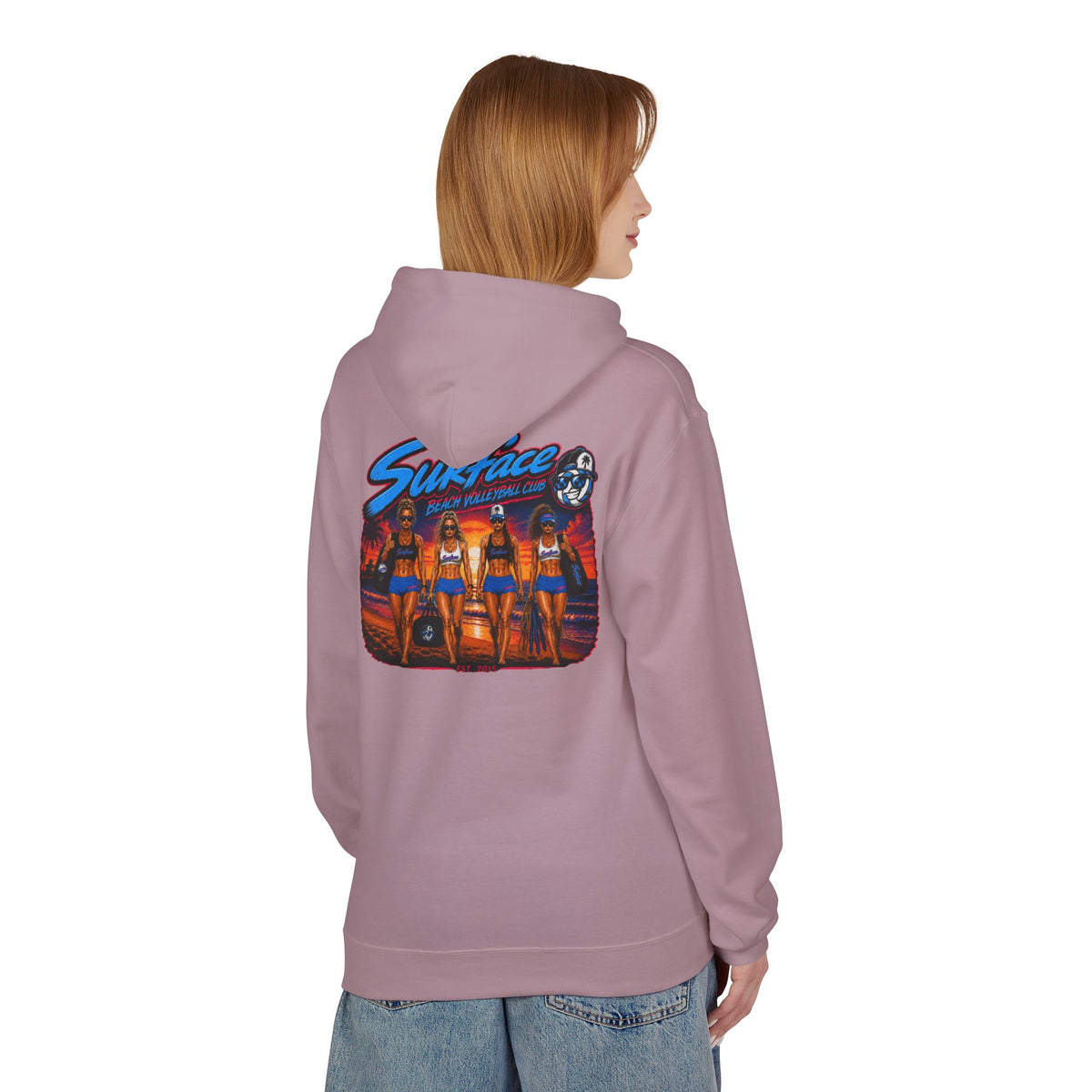 Surface Beach Volleyball Hoodie —Sunset Nights Pullover