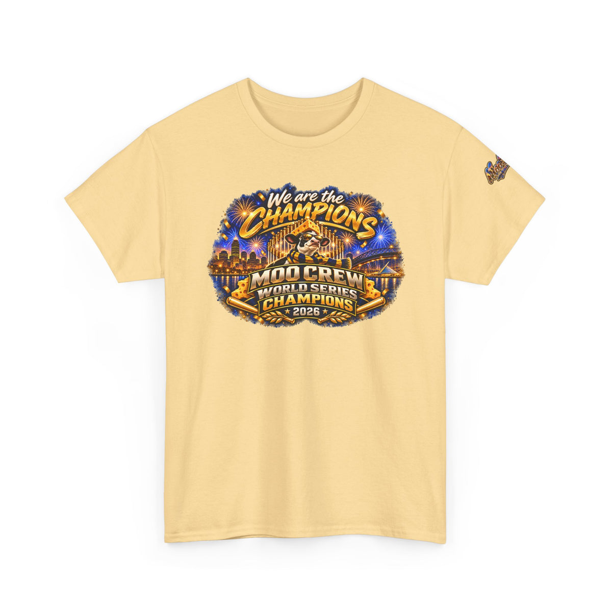 We Are the Champions MOO Crew 2026 Champions T-Shirt
