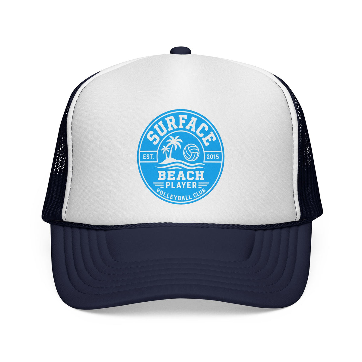 Surface Beach Volleyball Logo Trucker Caps | Surf Palm Volley Patch