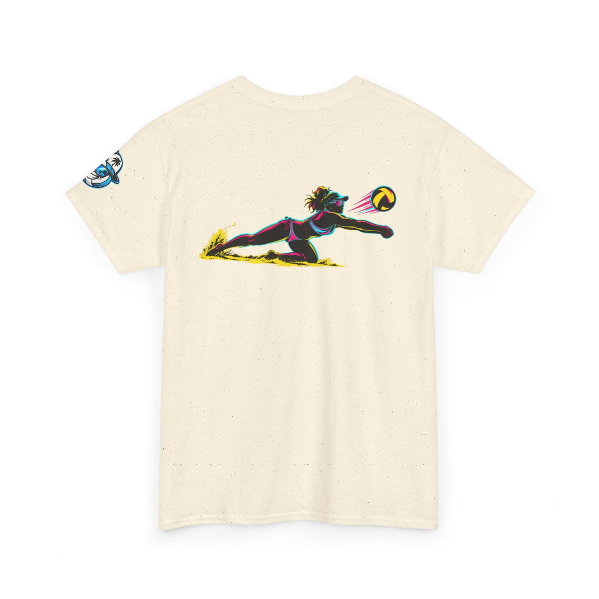 Beach Volleyball Tee — "Surface" Club Surf Sun Graphic Shirt