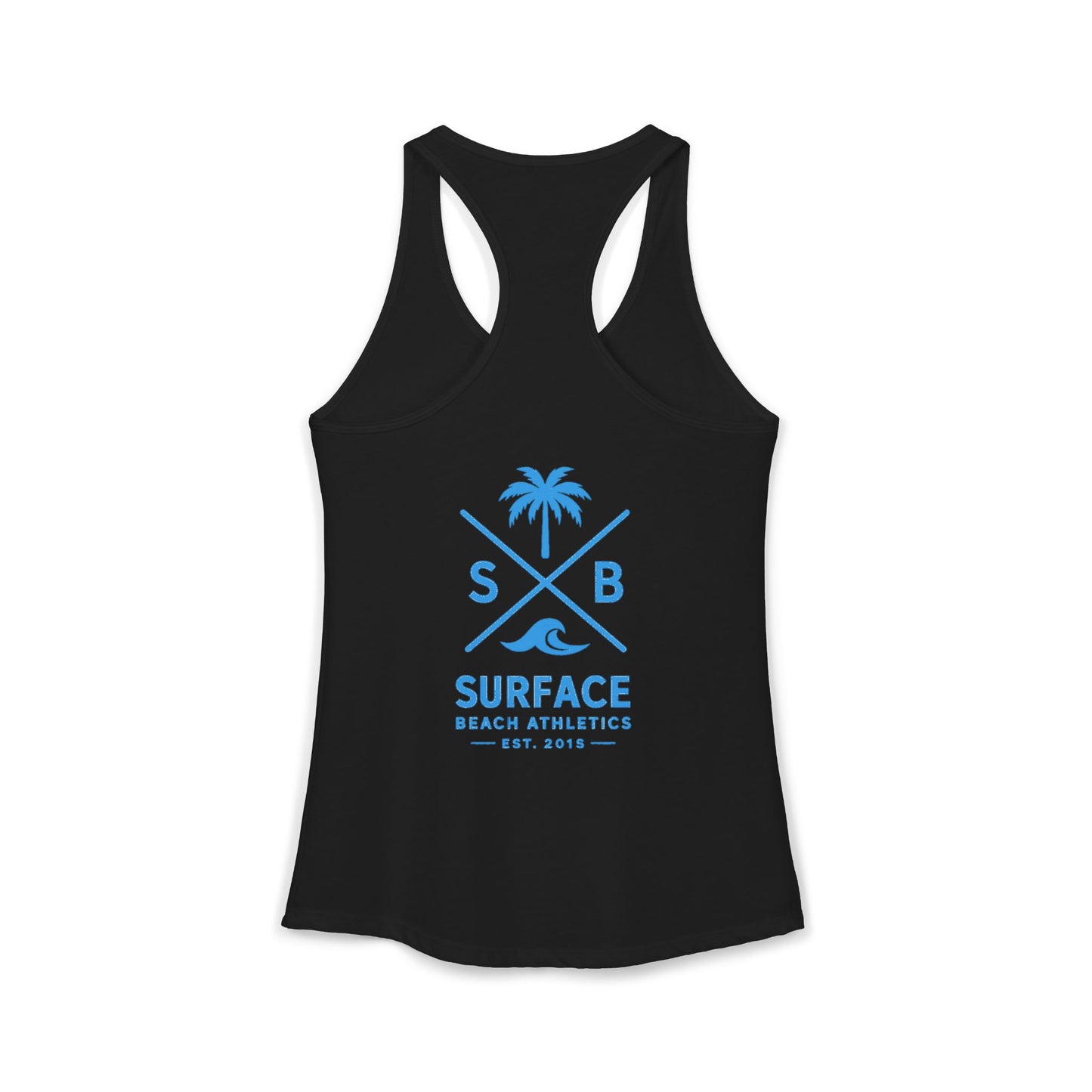 Surface Beach Volleyball Club Women's Racerback Tank - Cross logo