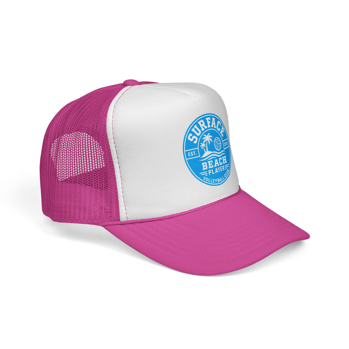 Surface Beach Volleyball Logo Trucker Caps | Surf Palm Volley Patch