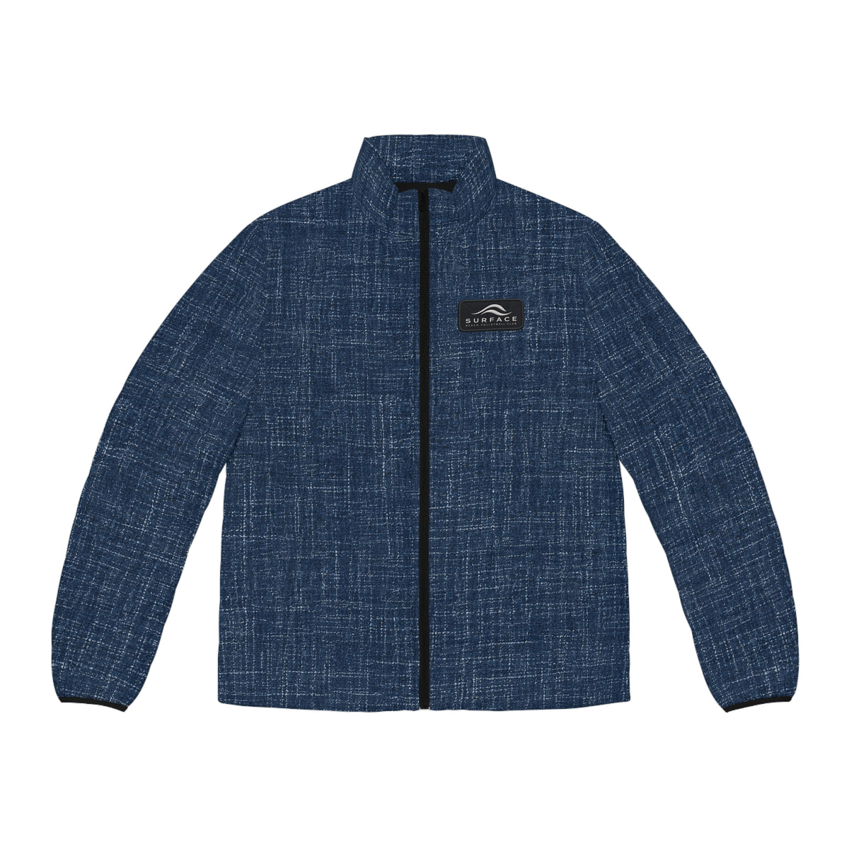 Men’s Navy Textured Puffer Jacket