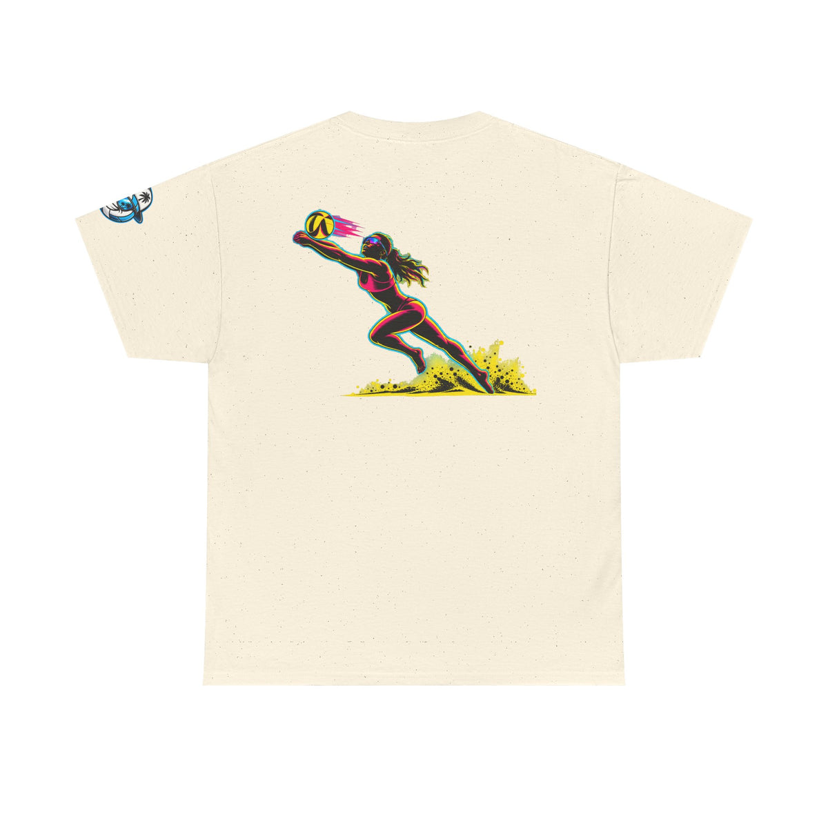 Beach Volleyball Tee — "Surface" Sunset Surface Club Graphic T-Shirt