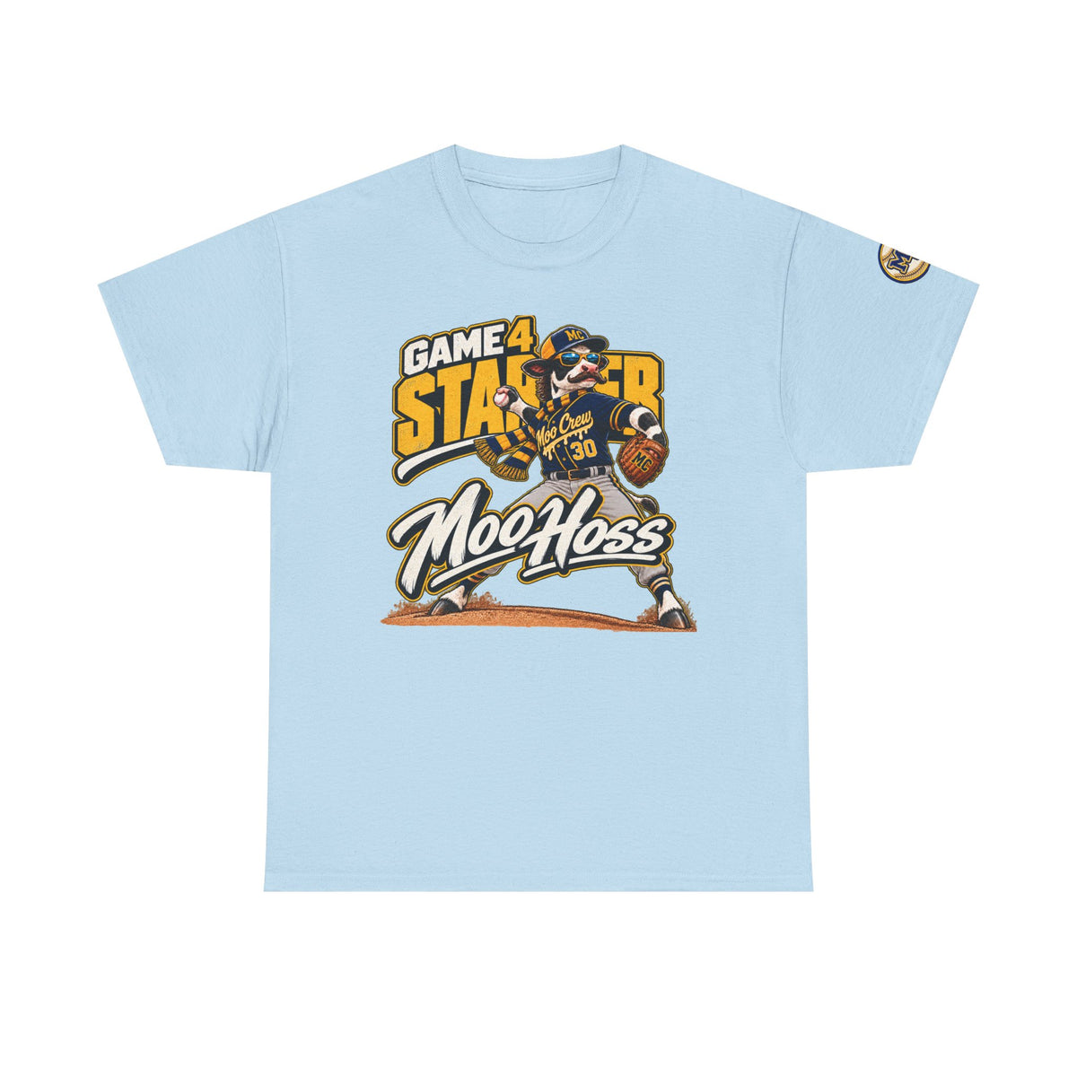 Moo Crew Game 4 Starter Baseball T-Shirt – Moo Hoss