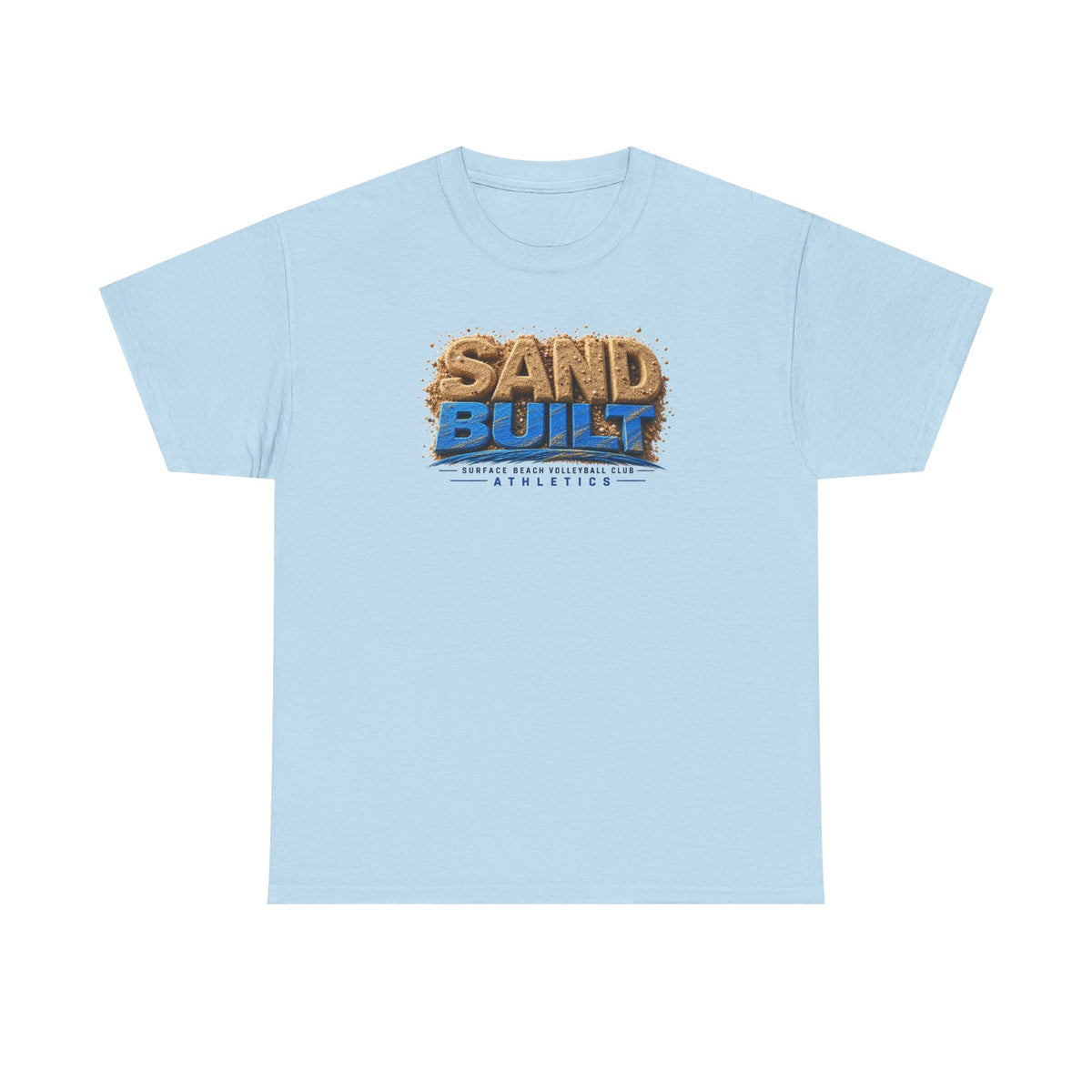 Sand Built Athletic Tee – Beach-Inspired 'Sand Built' Graphic T-Shirt