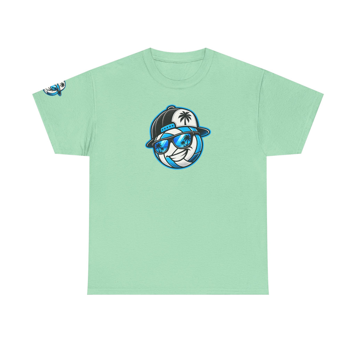 Surface Volleyball Mascot T-Shirt — Beach Volleyball Dive Graphic Tee