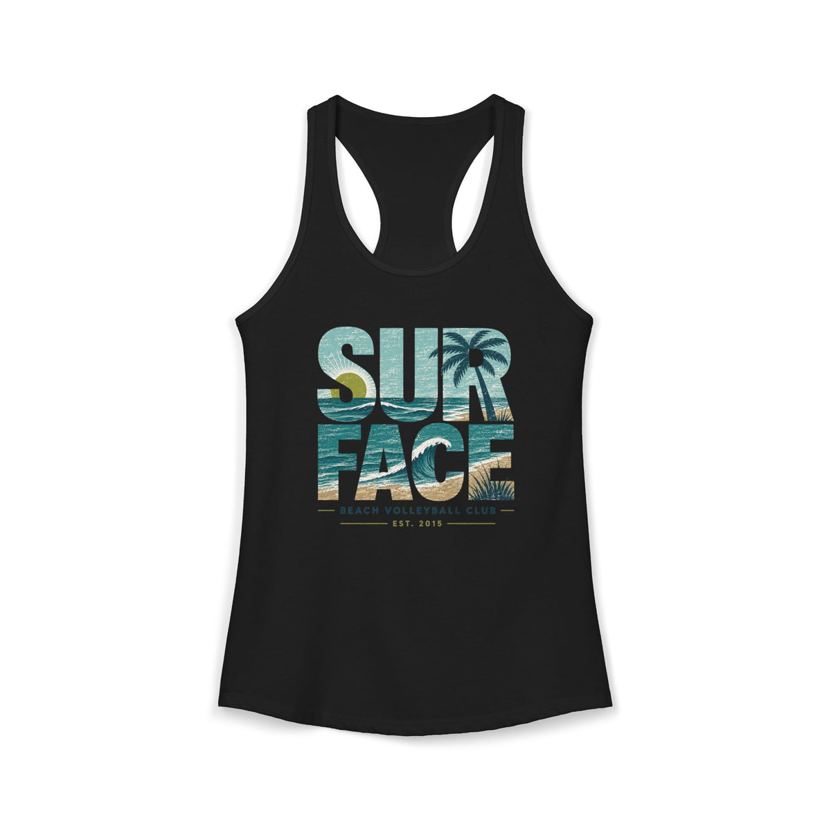 Surface Beach Volleyball Club Women's Racerback Tank - Beach Vibes