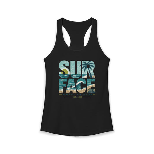 Surface Beach Volleyball Club Women's Racerback Tank - Beach Vibes