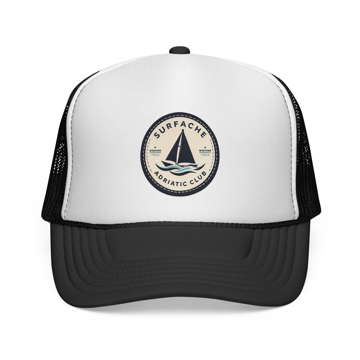 Surfache Adriatic Club Trucker Cap — Vintage Sailboat Patch Hat
