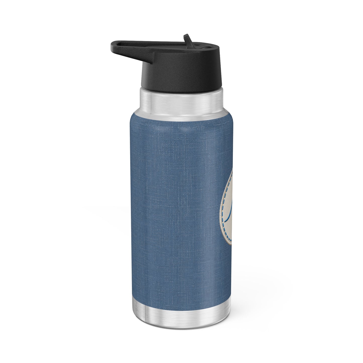 Insulated 32oz Ocean Wave Tumbler — Stainless Steel Travel Bottle
