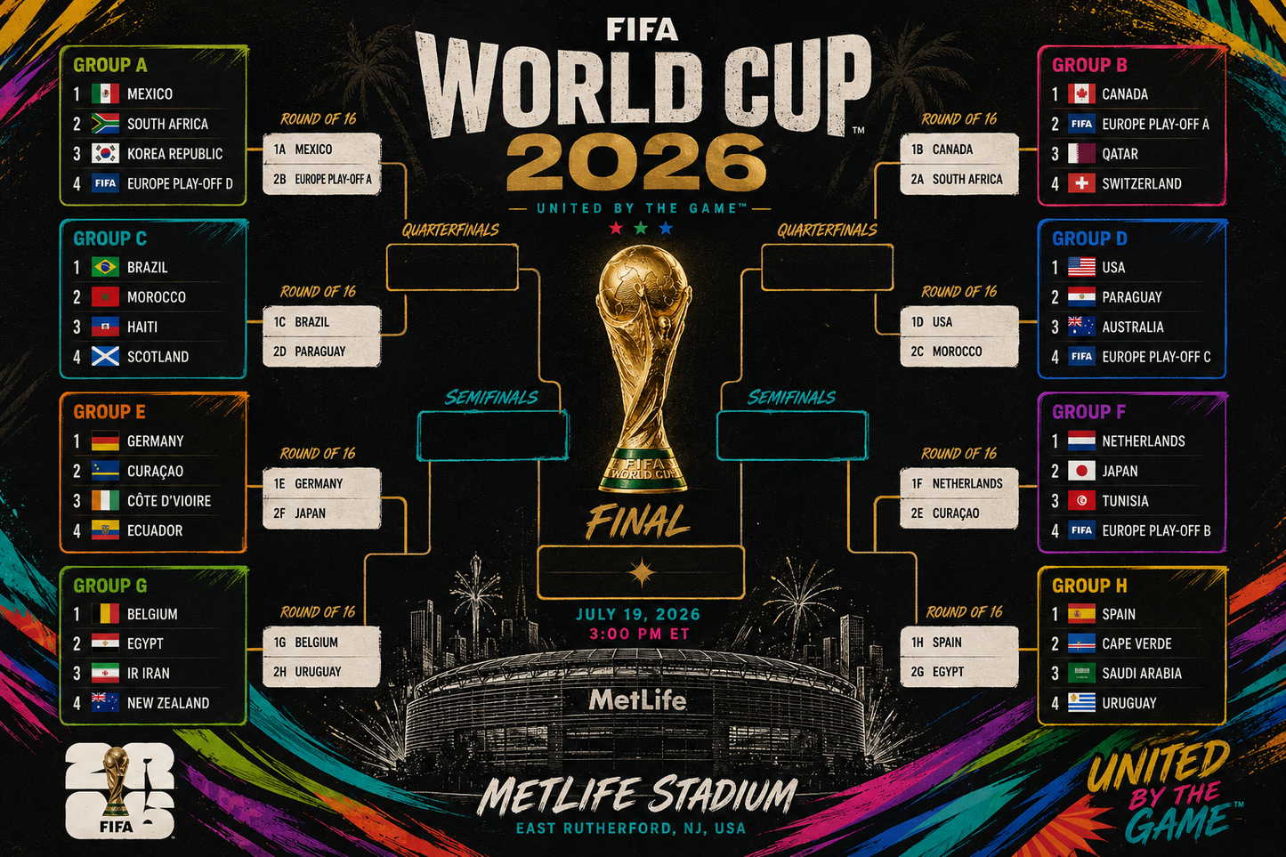 Surfache World Cup New York New Jersey-Gildan Hoodie AOP