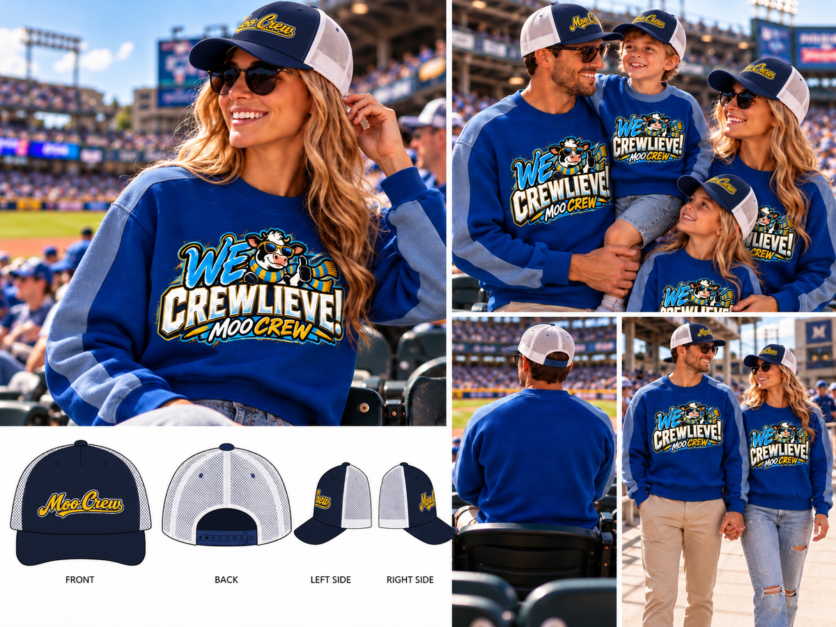 Moo Crew Cow Trucker Hat