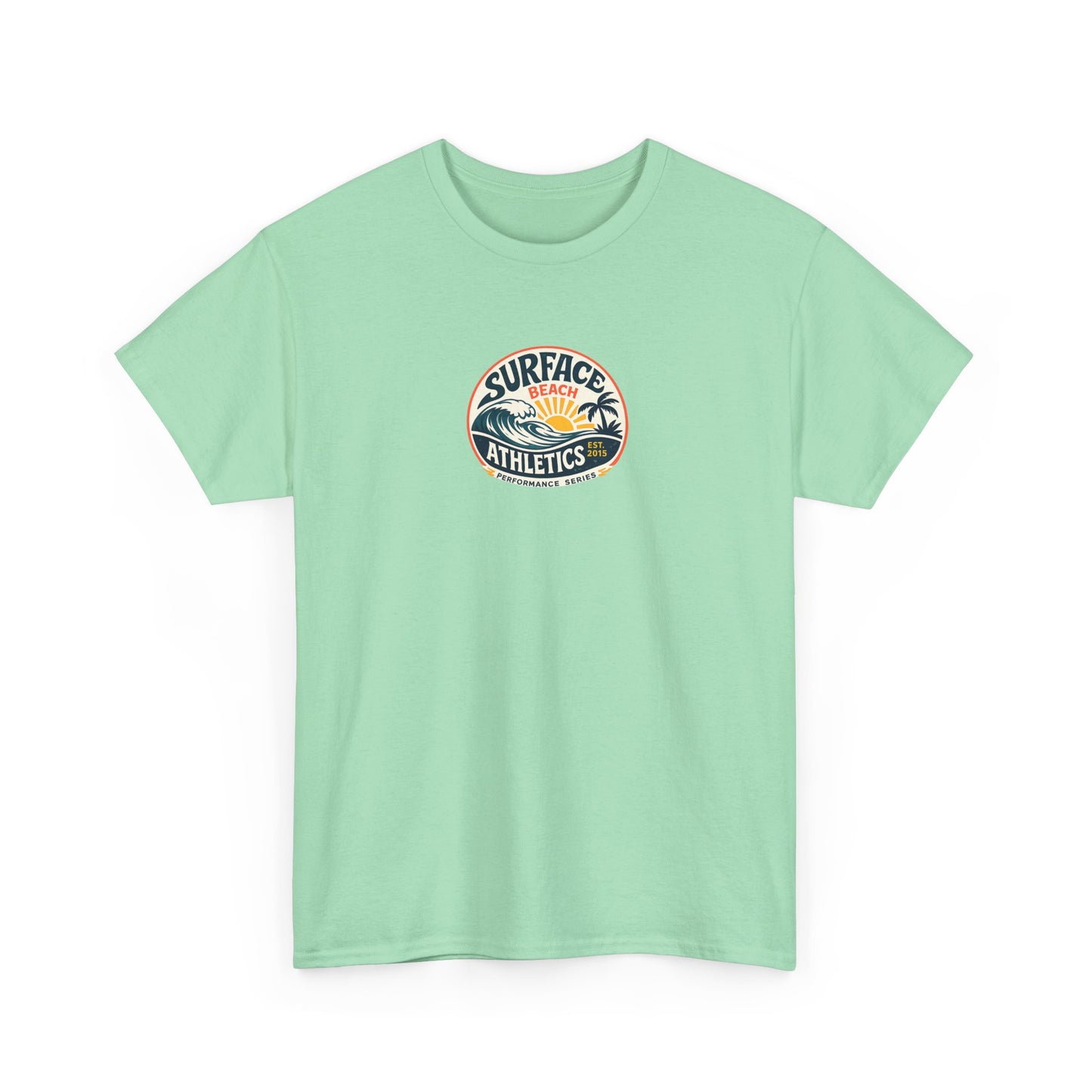 Surface Athletics Beach T‑Shirt — Vintage Surf Logo Tee