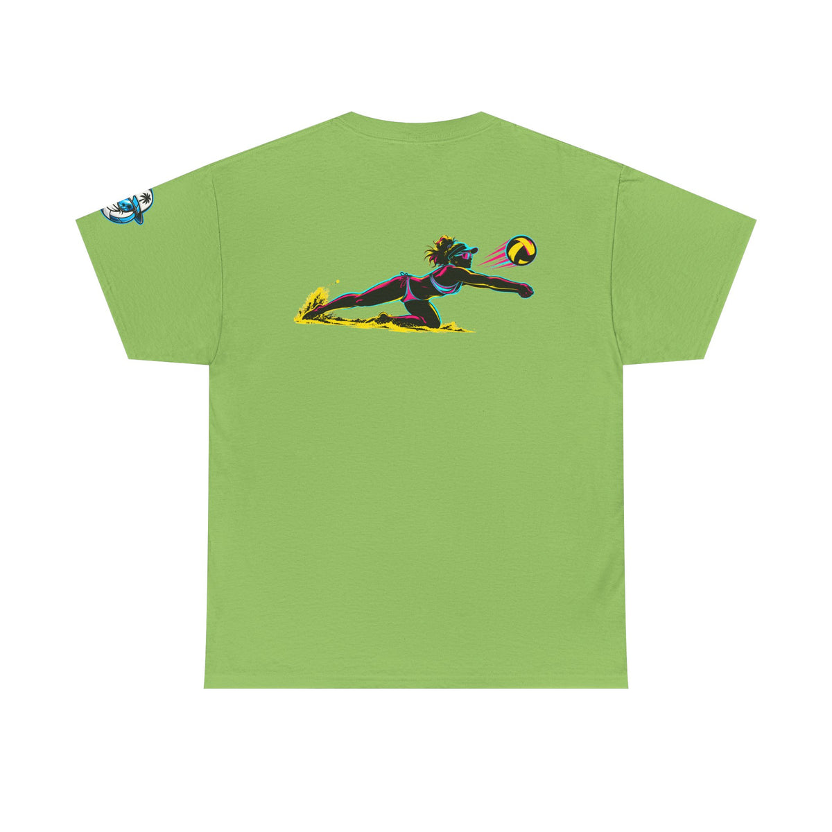 Beach Volleyball Tee — "Surface" Club Surf Sun Graphic Shirt