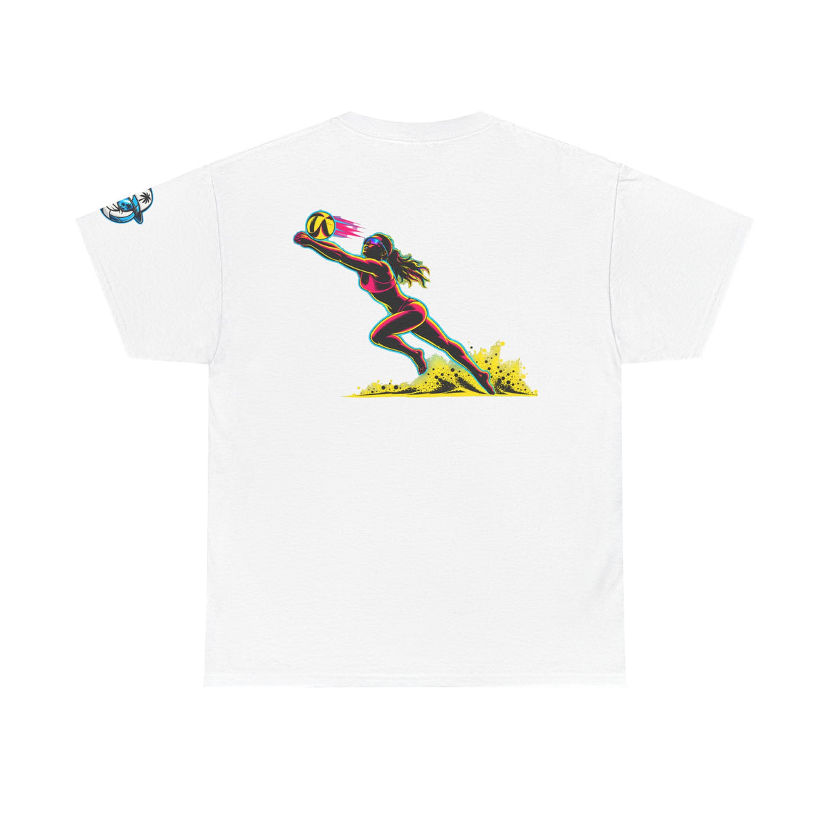 Beach Volleyball Tee — "Surface" Sunset Surface Club Graphic T-Shirt