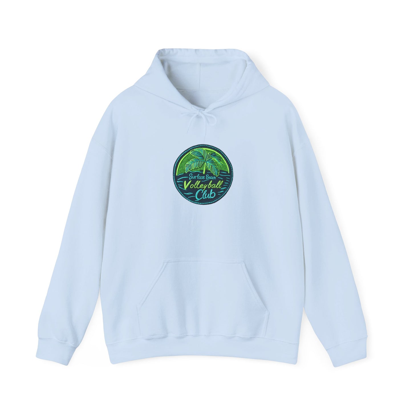 Palm Icon Surface Beach Volleyball Unisex Heavy Blend™ Hooded Sweatshirt