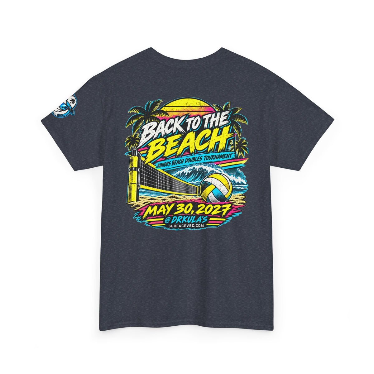 Back to the Beach — Retro Beach Volleyball Tournament Tee
