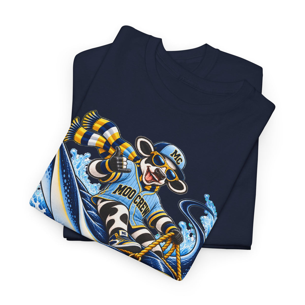 Moo Crew In 4 Retro WI Teams Graphic Tee