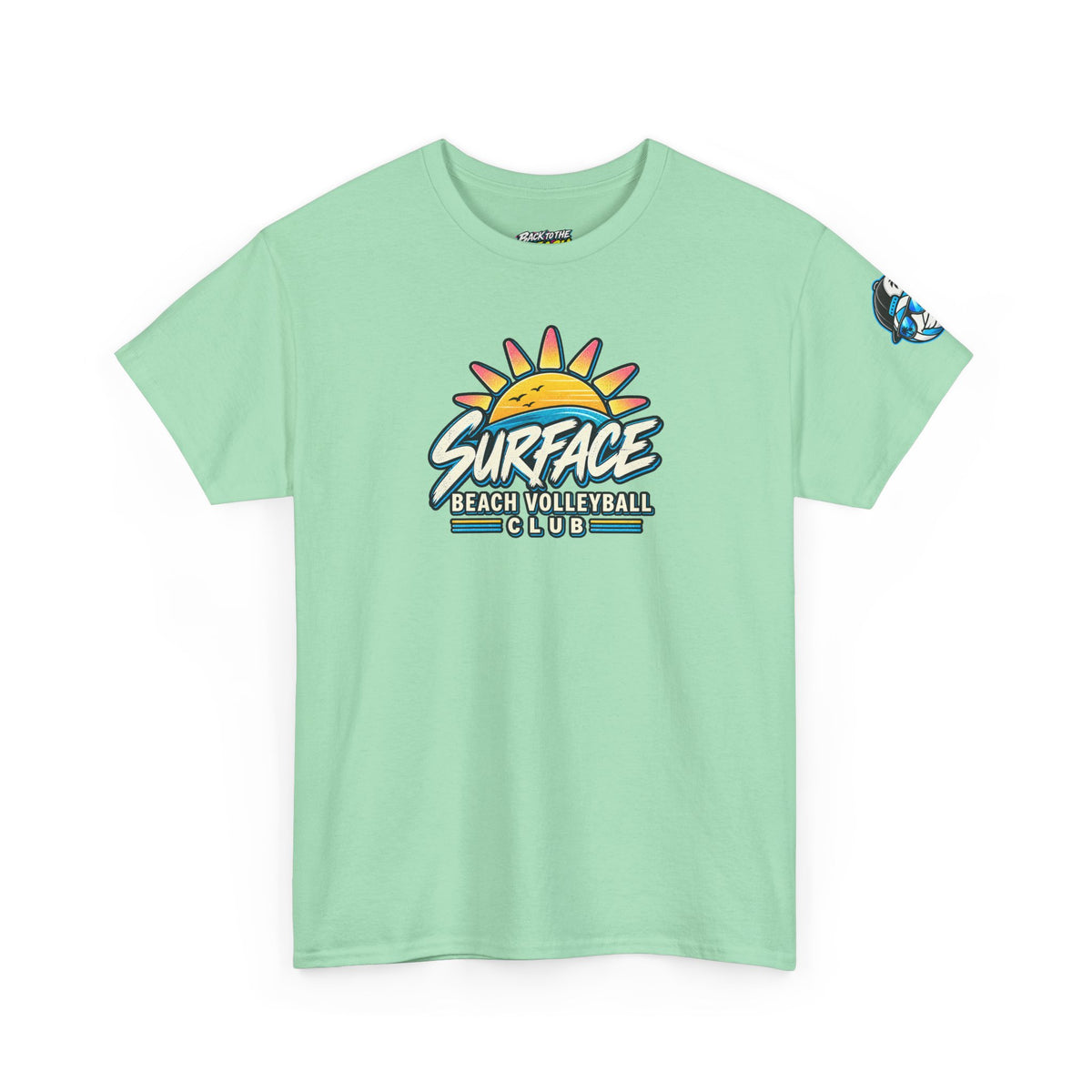 Beach Volleyball Tee — "Surface Beach Volleyball Club" Graphic Shirt