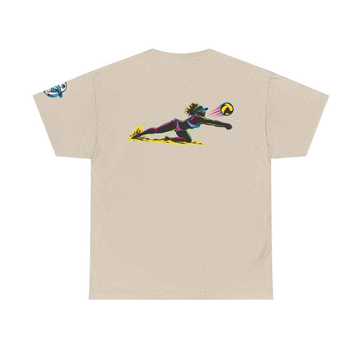 Beach Volleyball Tee — "Surface" Club Surf Sun Graphic Shirt