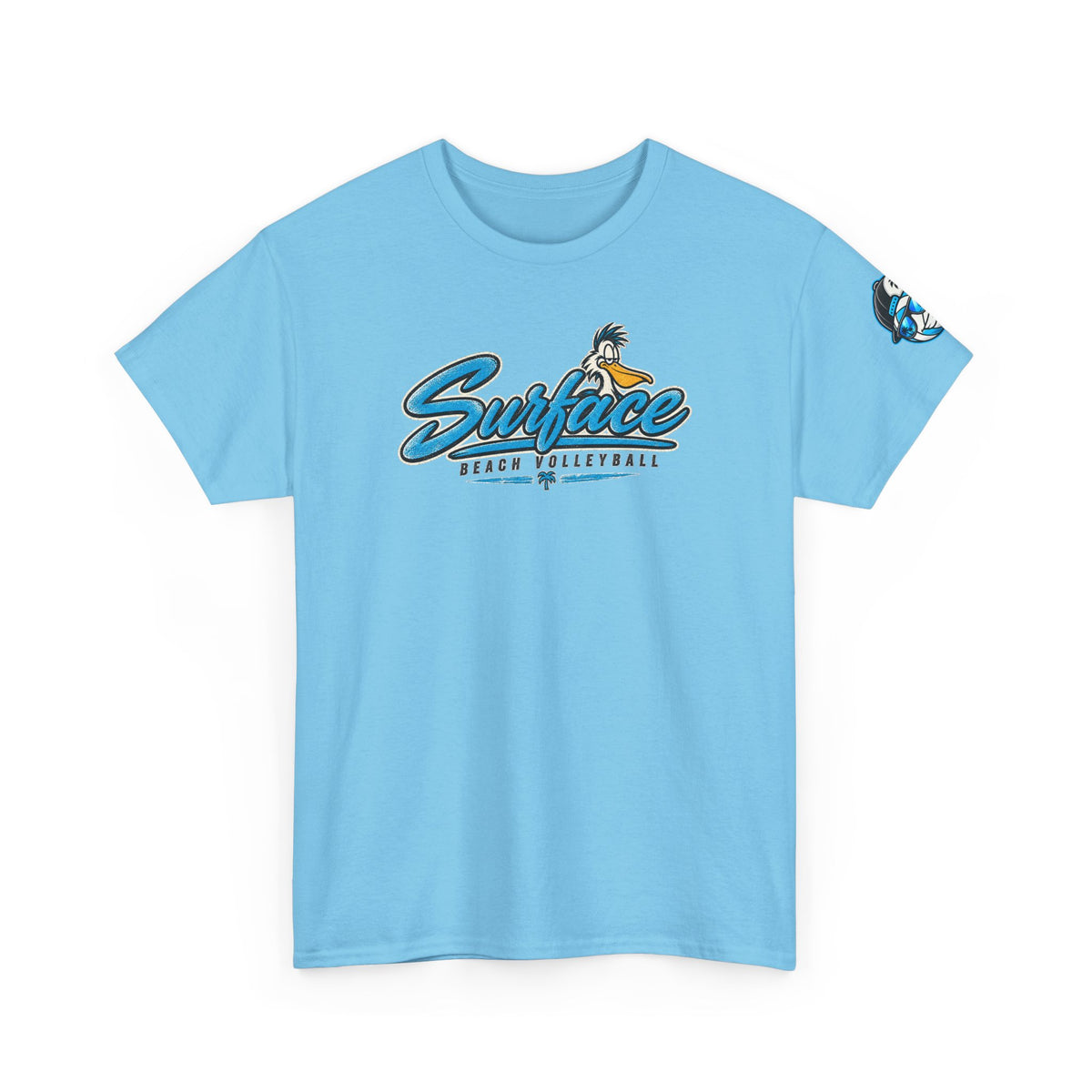 Surface Mascot T-Shirt — Retro Beach Surf Logo Tee