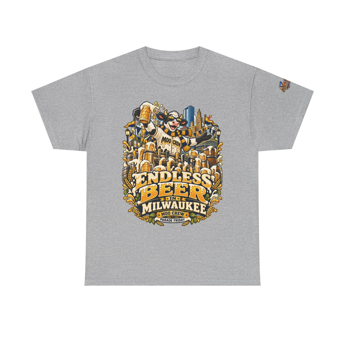 Moo Crew Endless Beer Milwaukee Graphic Tee