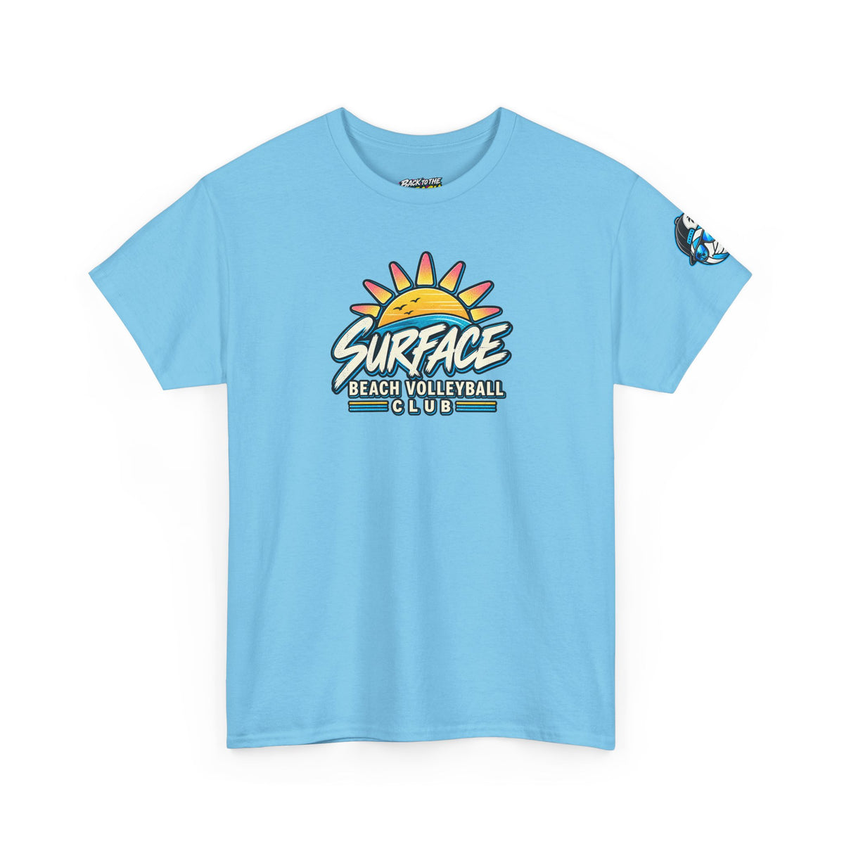 Beach Volleyball Tee — "Surface" Club Surf Sun Graphic Shirt