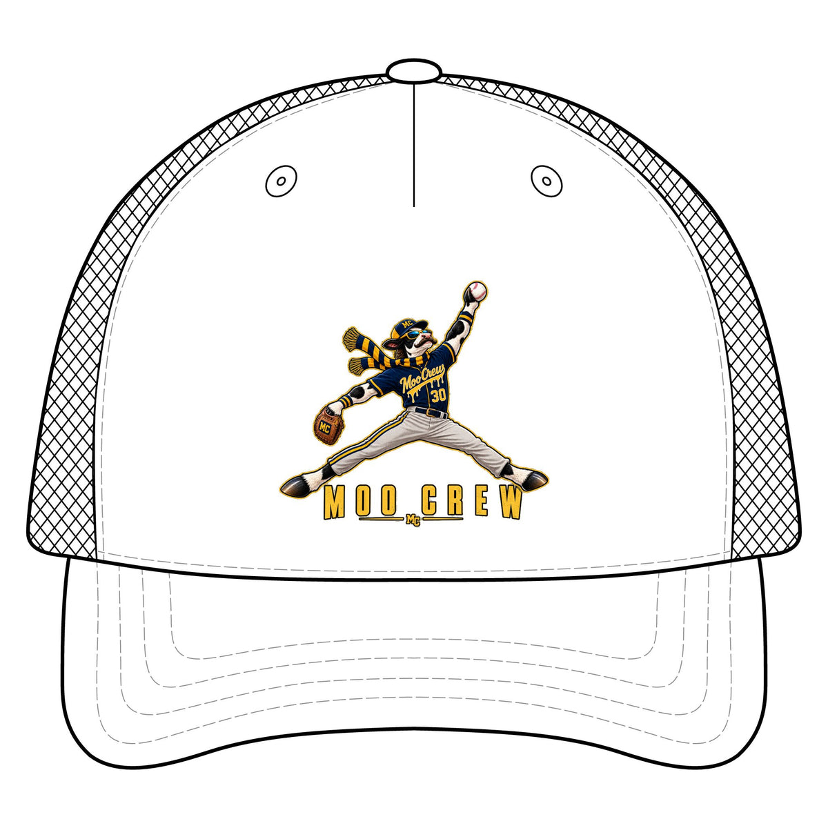 Moo Crew Baseball Trucker Hat