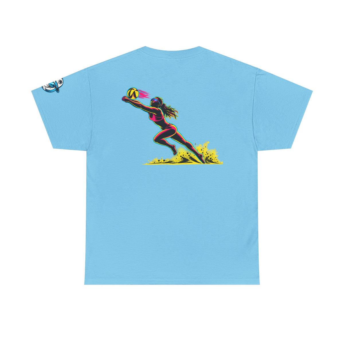 Beach Volleyball Tee — "Surface" Sunset Surface Club Graphic T-Shirt