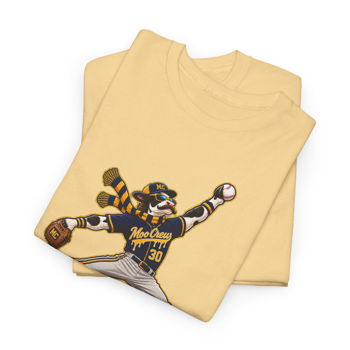Moo Crew Baseball Player Graphic Tee