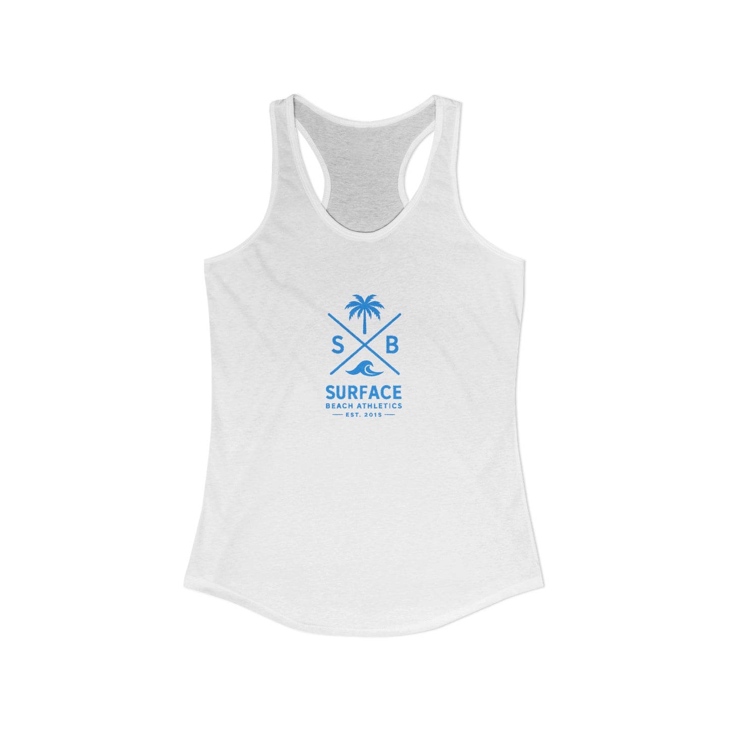 Surface Beach Volleyball Club Women's Racerback Tank - Cross logo