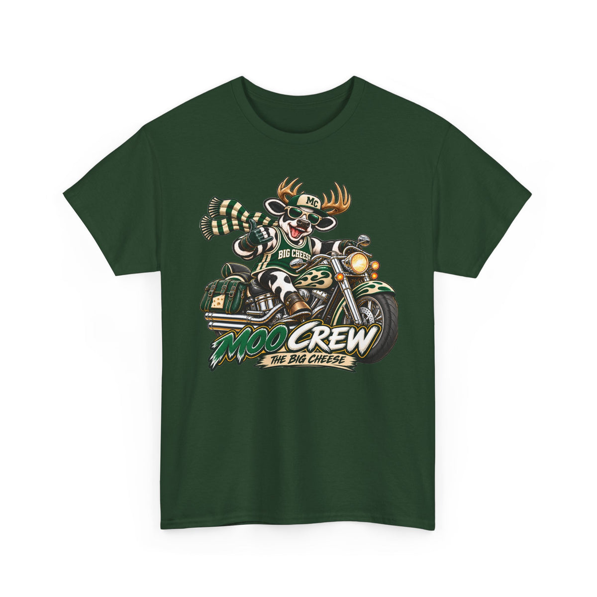 Moo Crew The Big Cheese Retro WI Teams Graphic Tee
