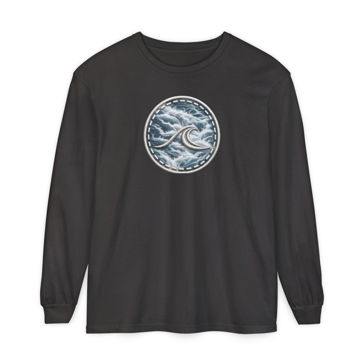 Surfache White Water Icon Long Sleeve Tee —Destination Graphic T-Shirt