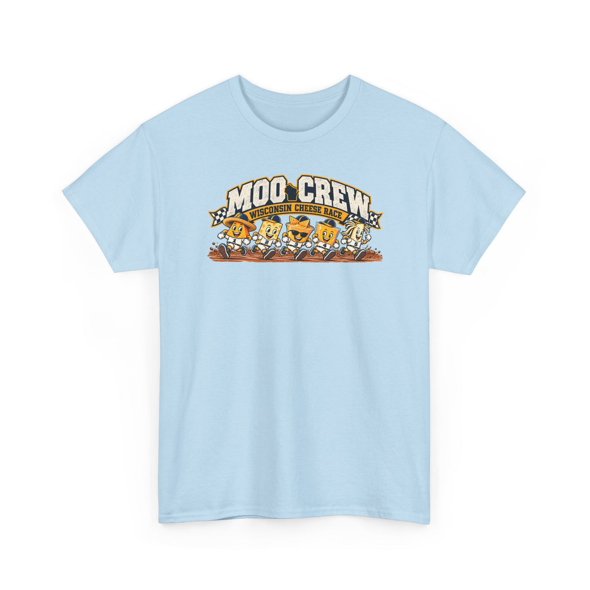 Moo Crew Cheese Race Baseball T-Shirt