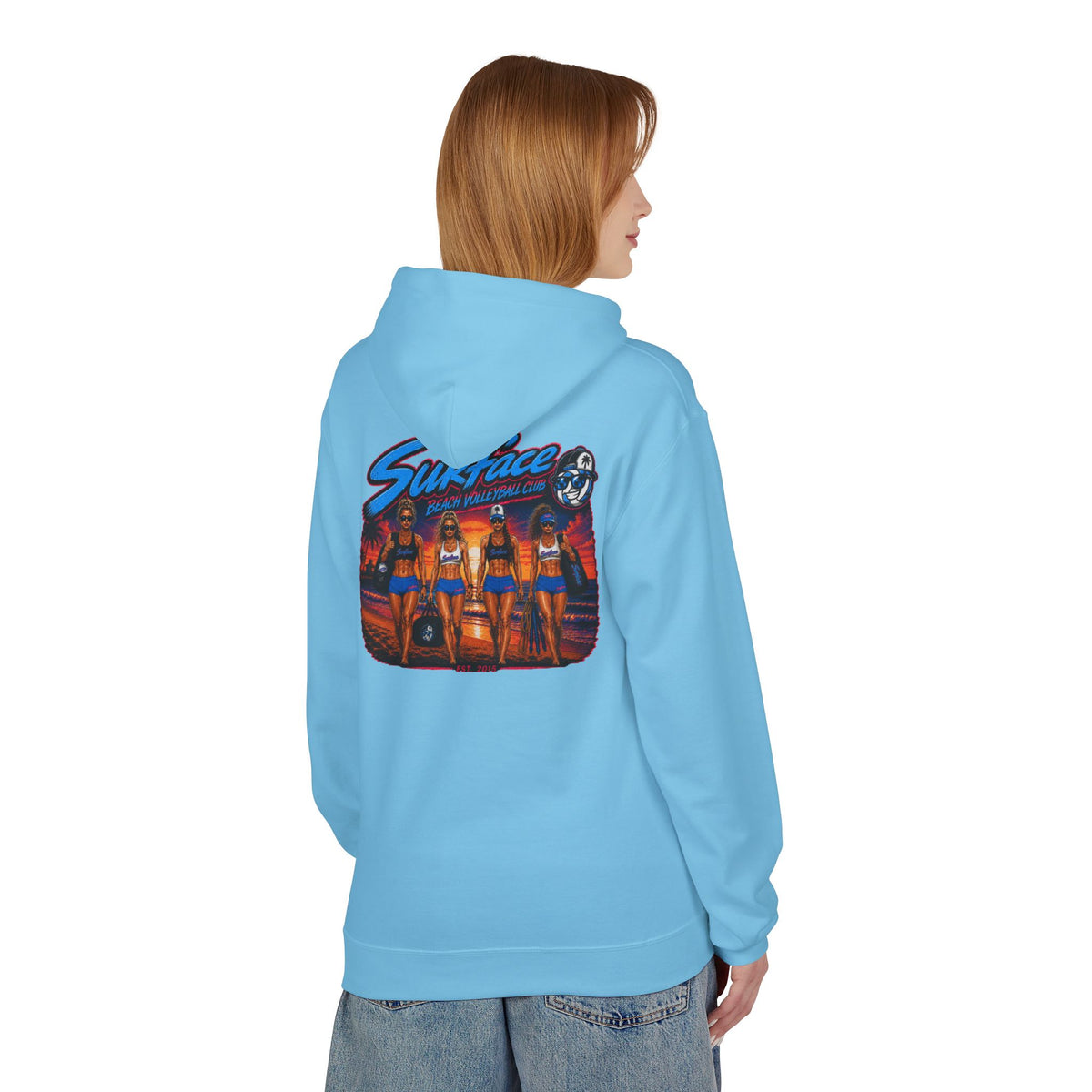 Surface Beach Volleyball Hoodie —Sunset Nights Pullover