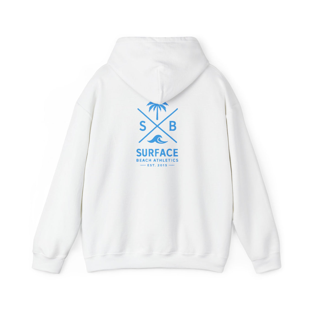 Surface Beach Athletics Hoodie — Palm Tree Surf Logo Pullover